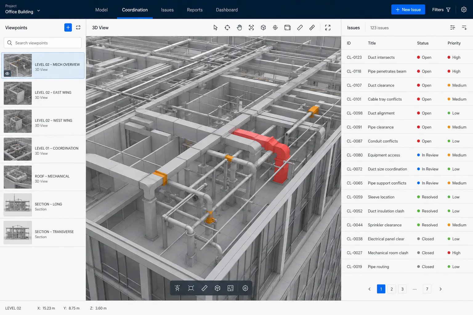 BIM Coordination & BCF Tools interface preview